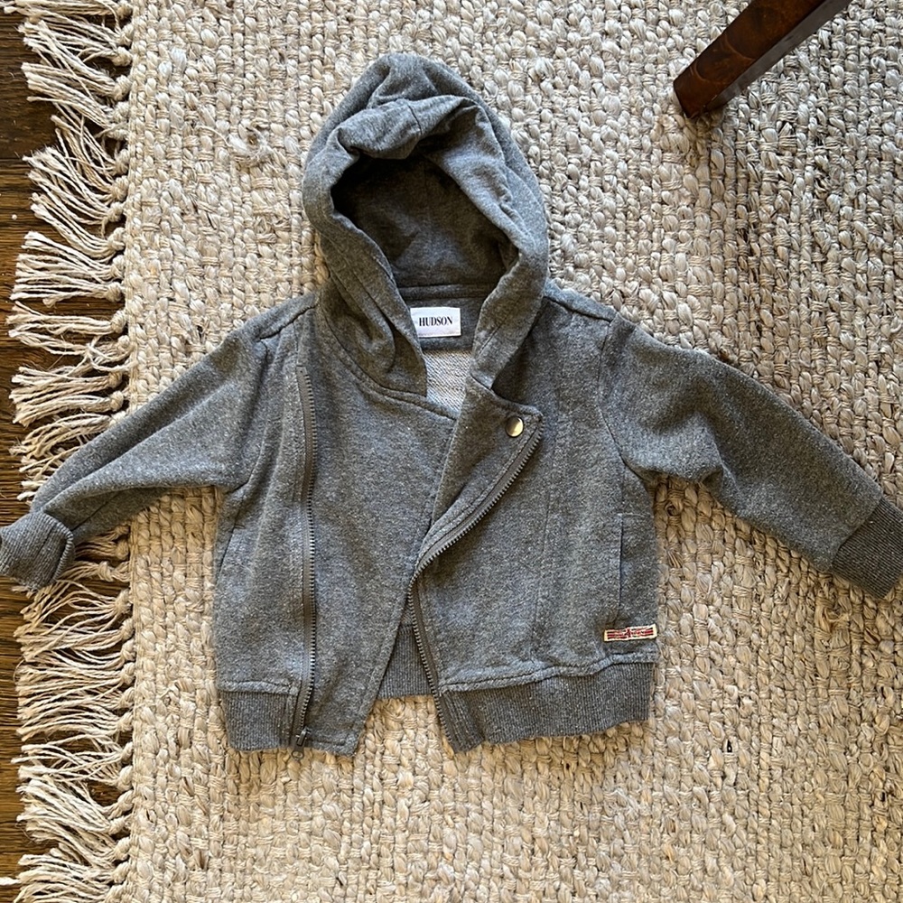Hudson zip hoodie. 12 month